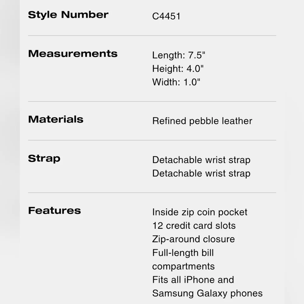 Coach Long Zip Around Wallet Silver/Soft Green Wristlet - Picture 6 of 6